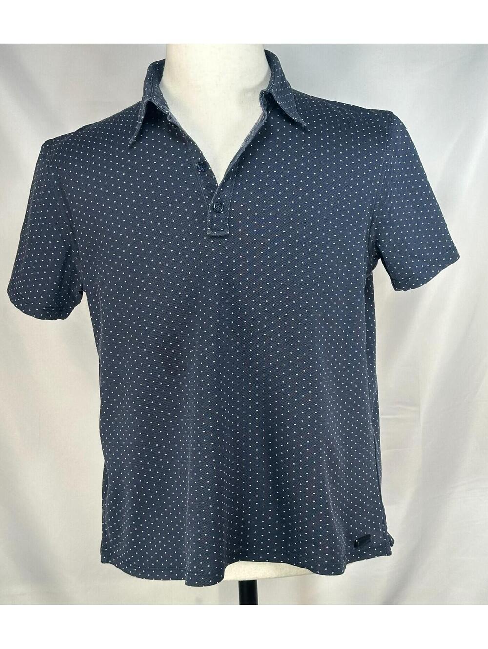 Burberry 1/4 Button Short Sleeve Polo Shirt Blue Youth L